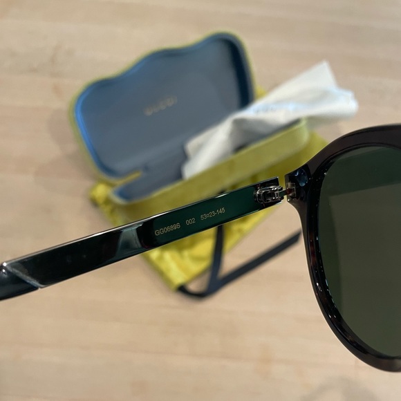 GUCCI 53mm round Aviator Sunglasses main image 5